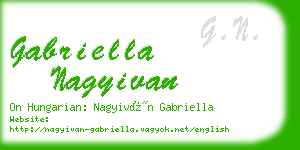 gabriella nagyivan business card